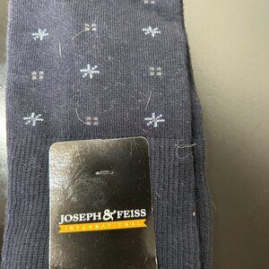 JOSEPH & FEISS INTERNATION DRESS SOCKS NAVY BLUE SIZE 6-12 NWT